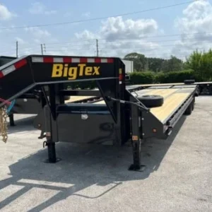 35 Foot Big Tex Tandem Dual Wheel Axle with Mega Ramp Black Gooseneck Trailer (22GN-35D5A-MRBK)