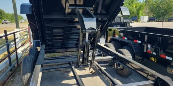 14 Foot Big Tex Heavy Duty Low Profile with Spreader Gate Black Dump Trailer (14LP-14BK6-P3) - Image 2
