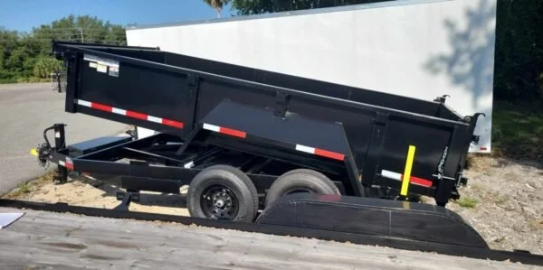 14 Foot Tuff Dump with Spreader Gate Gray Dump Trailer (TD-14S) - Image 5