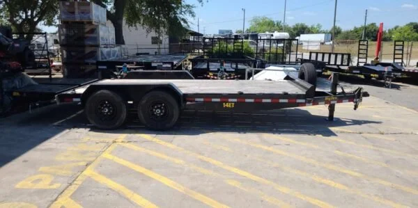 18 Foot Big Tex Black Heavy Duty Tandem Axle Equipment Trailer (14ET-18BK-MR) - Image 4