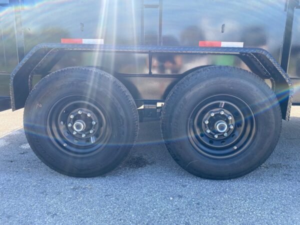 14 Foot Big Tex Heavy Duty Low Profile with Spreader Gate Black Dump Trailer (14LP-14BK6SIRPD) - Image 3
