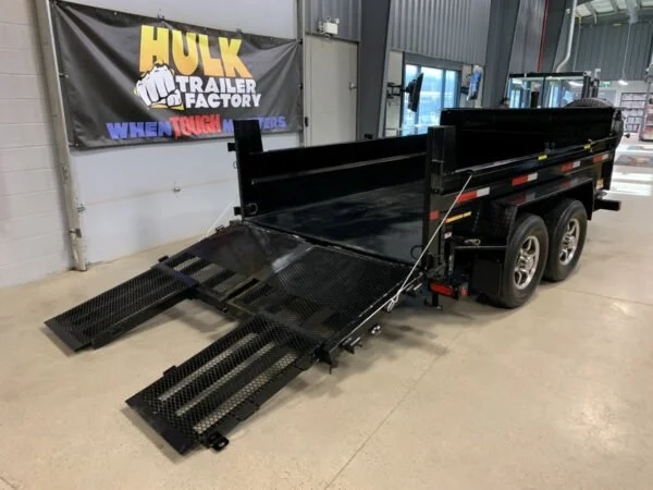 14,000# GVWR Ultra Low Pro 12′ Dump Trailer w/ Contractor Package - Image 4